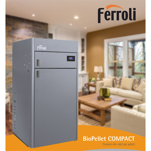 Cazan pe peleti Ferroli BioPellet Compact 40 - 40 kW